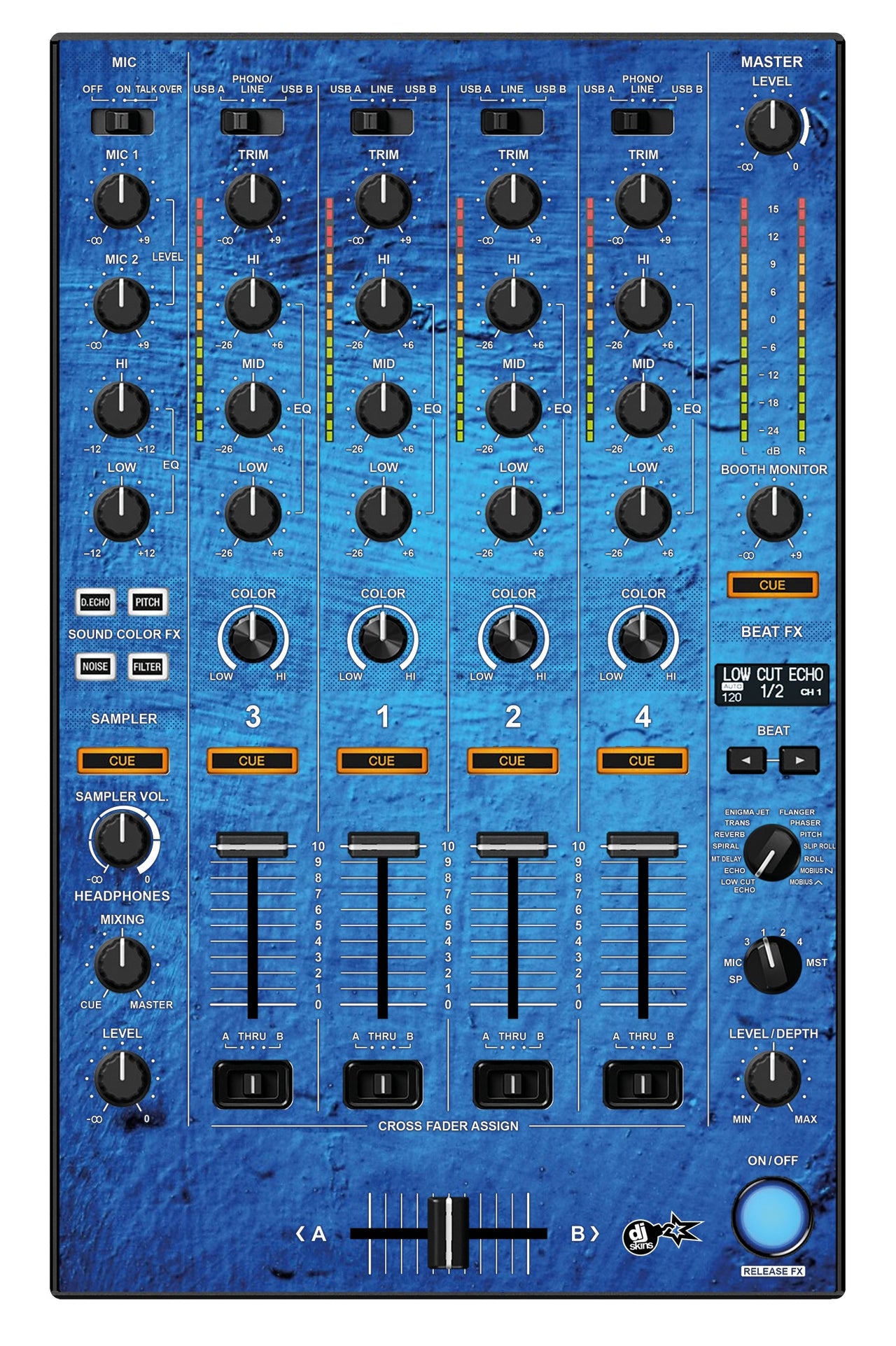 Pioneer DJ DDJ 1000 MIXER Skin Ocean