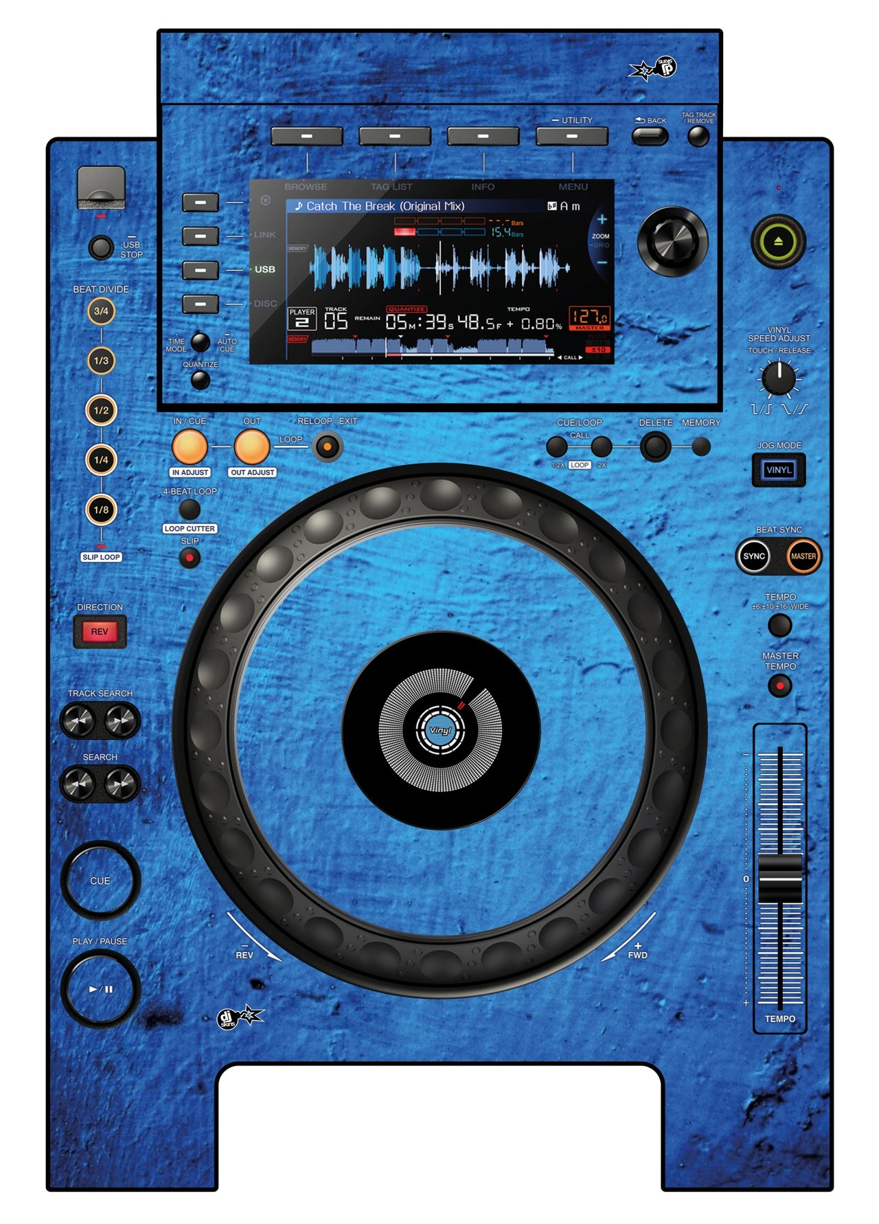Pioneer DJ CDJ 900 NEXUS Skin Ocean
