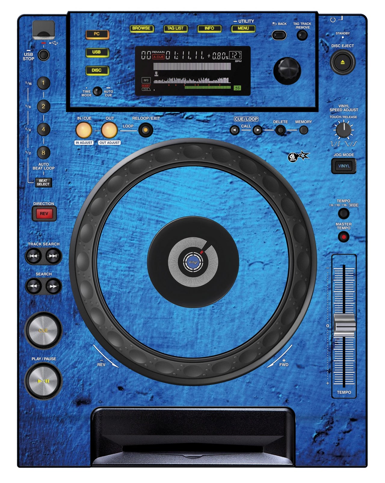 Pioneer DJ CDJ 850 Skin Ocean
