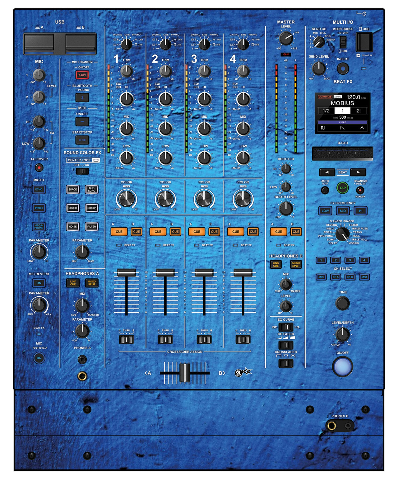 Pioneer DJ DJM A9 Skin Ocean
