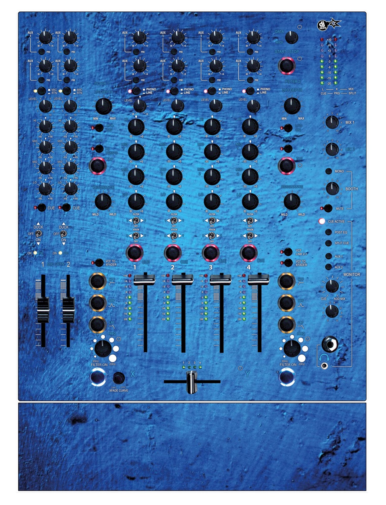 Allen and Heath XONE 92 Skin Ocean