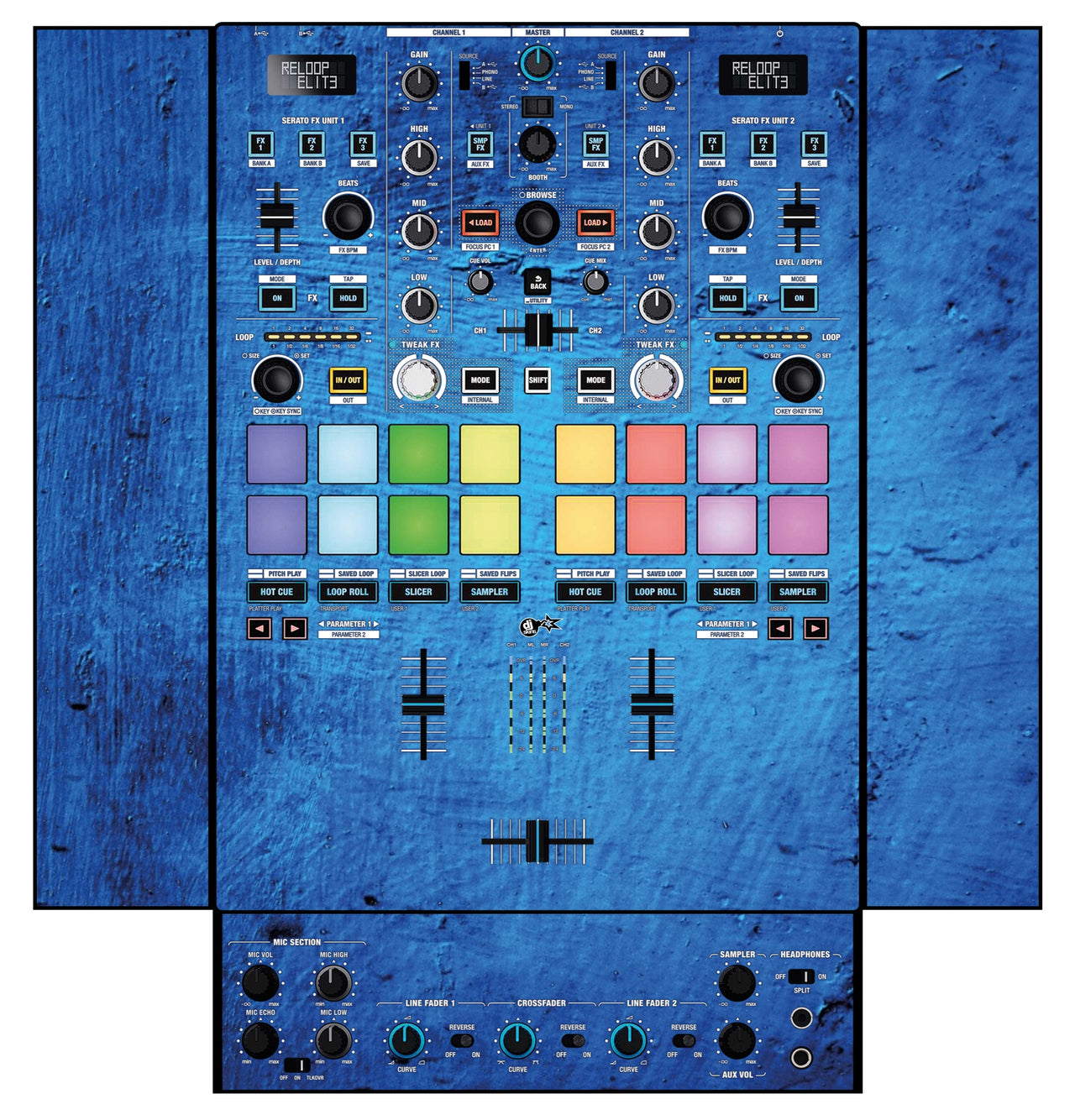 Reloop Elite Skin Ocean