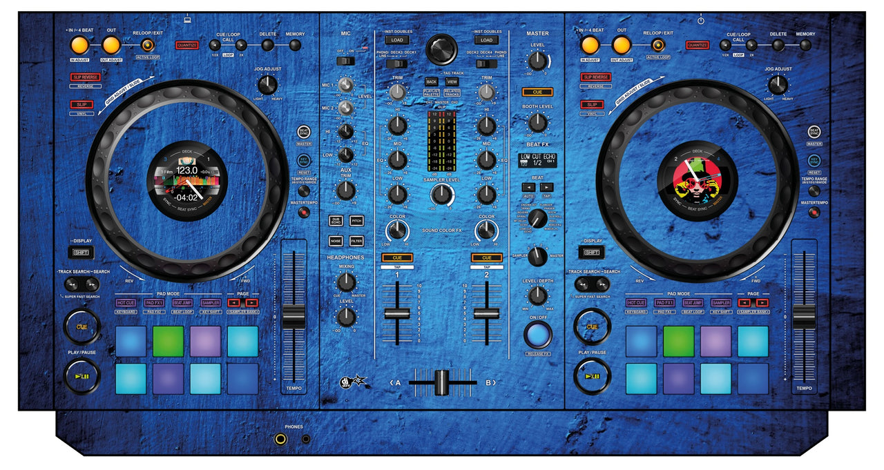 Pioneer DJ DDJ 800 Skin Ocean
