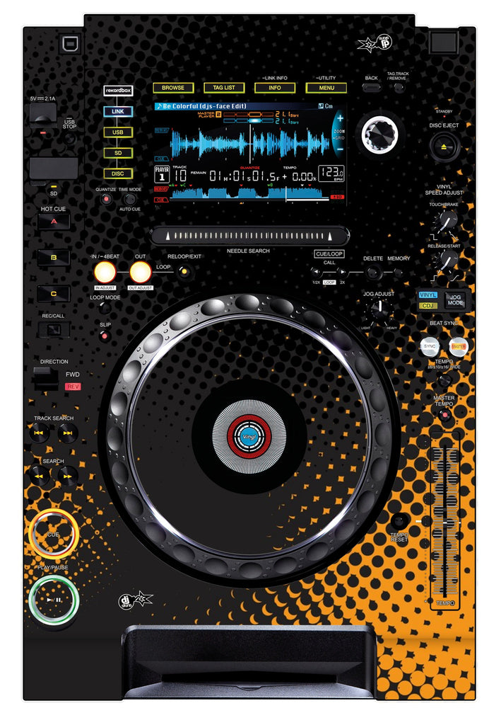 Pioneer DJ CDJ 2000 NEXUS Skin Orange Dot