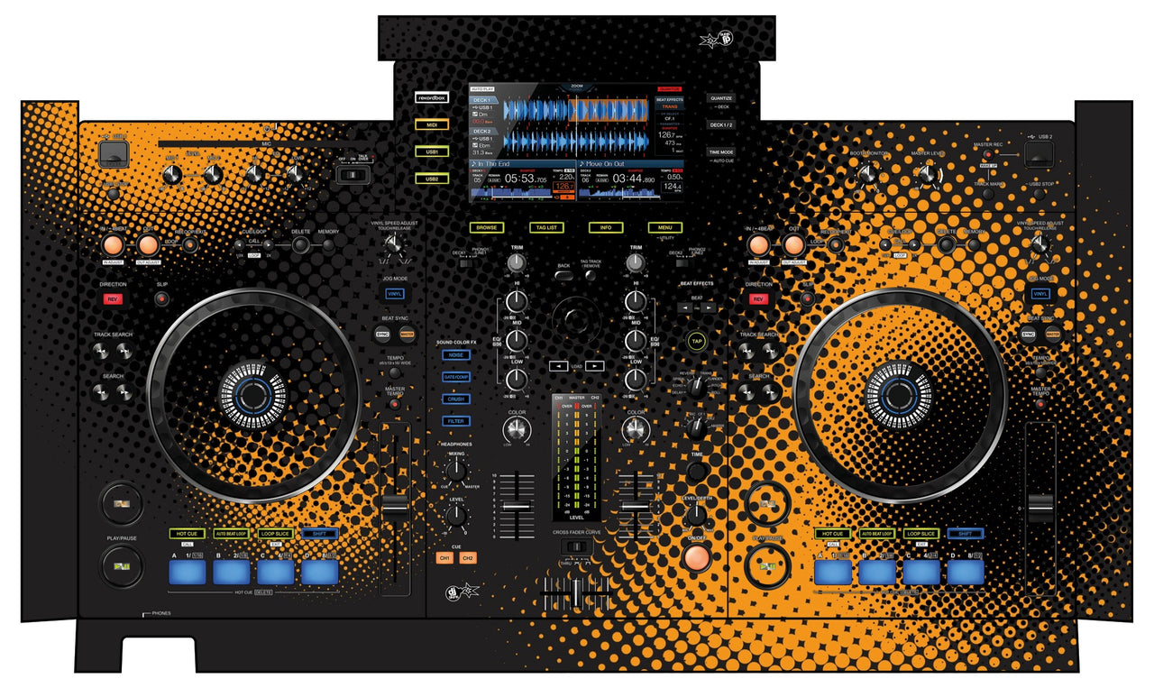 Pioneer DJ XDJ RX Skin Orange Dot