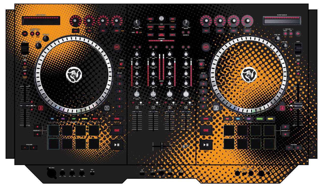 Numark NS 7 II Skin Orange Dot