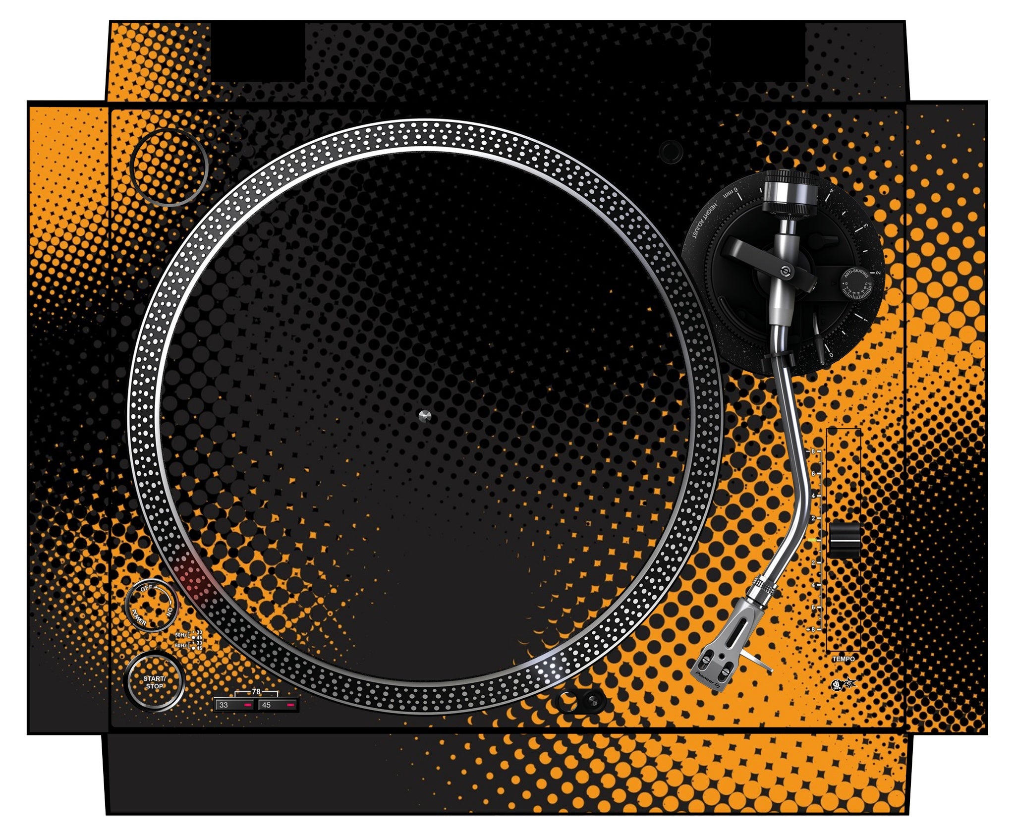 Pioneer DJ PLX 500 Skin Orange Dot