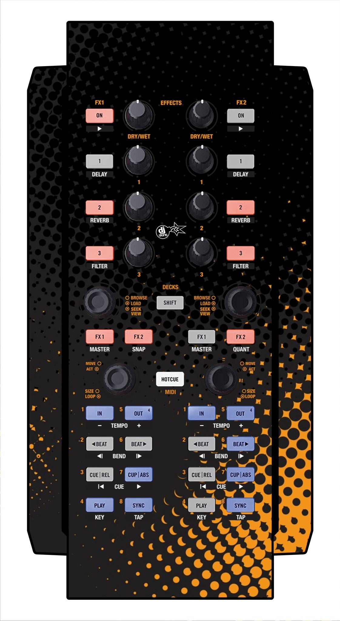 Native Instruments X1 Skin Orange Dot