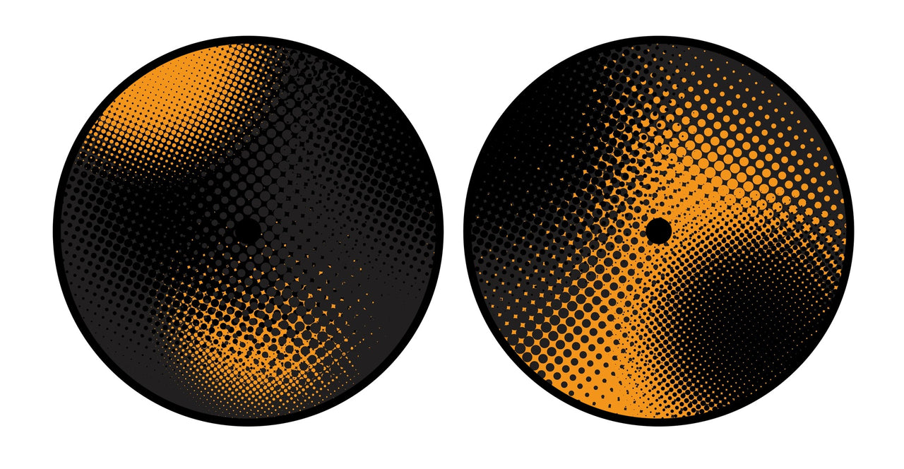 Universal Vinyl Labelsticker (10.2 cm - REGULAR) Skin Orange Dot