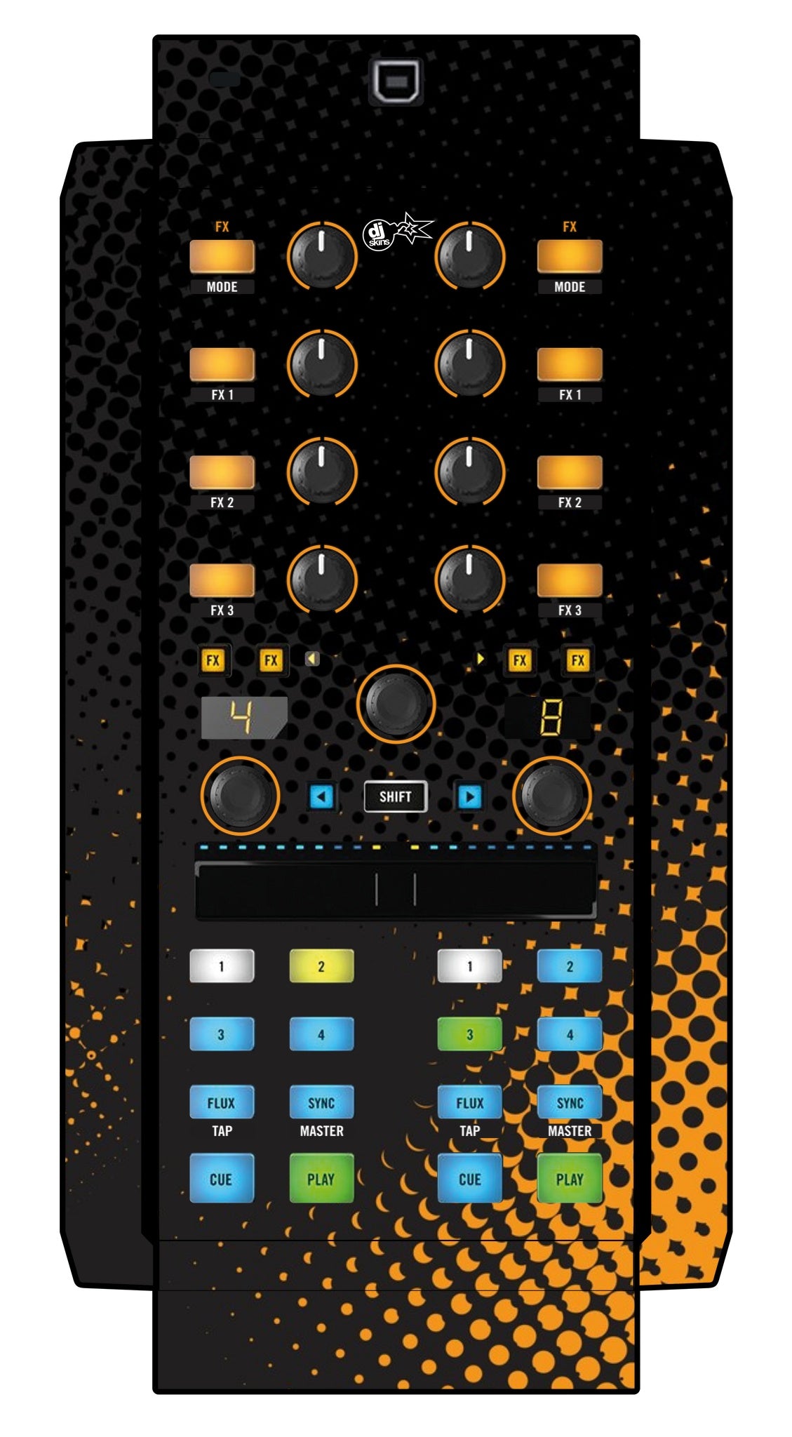 Native Instruments X1 MK2 Skin Orange Dot