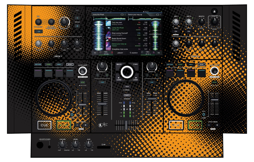 Denon DJ PRIME GO Skin Orange Dot