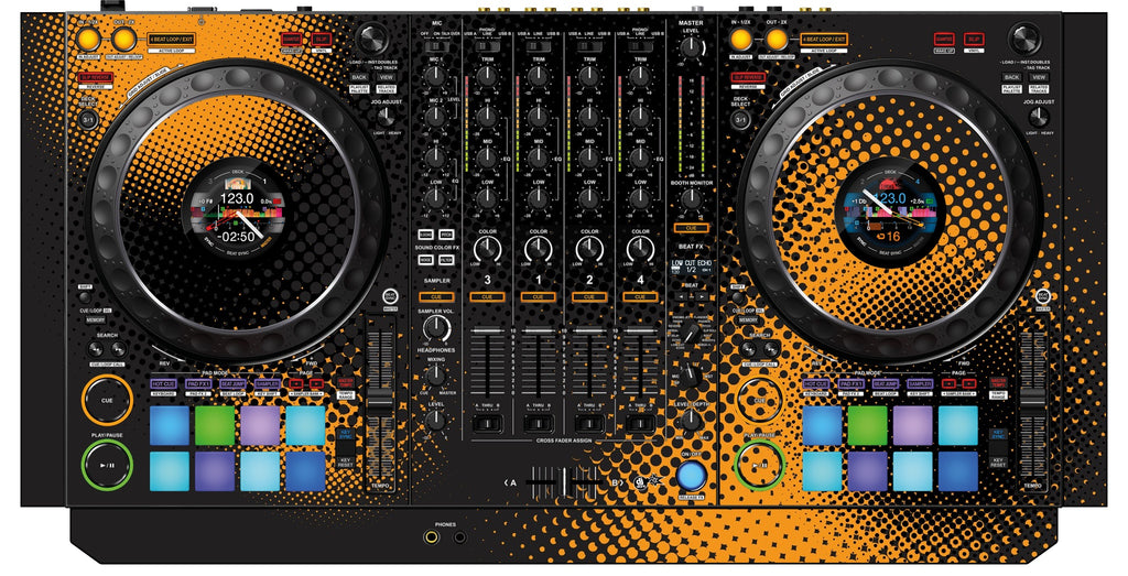 Pioneer DJ DDJ 1000 Skin Orange Dot