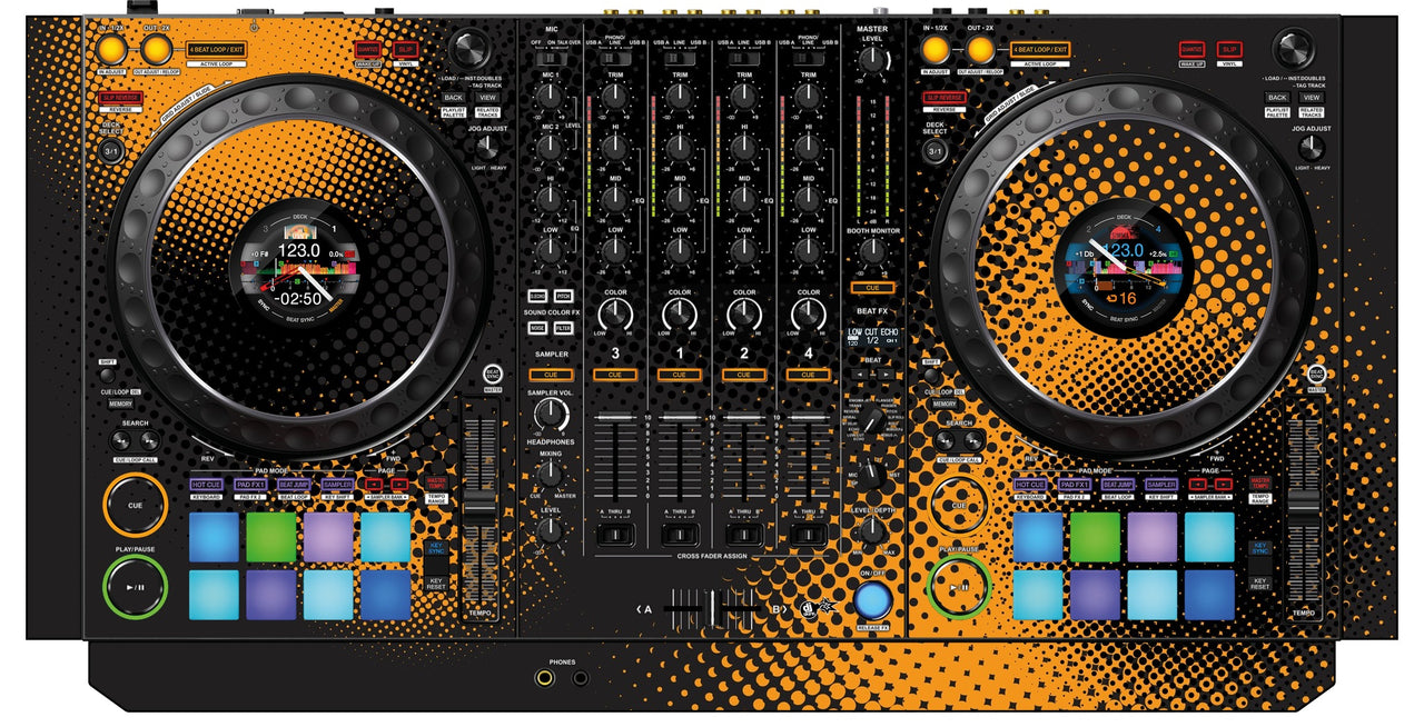 Pioneer DJ DDJ 1000 Skin Orange Dot