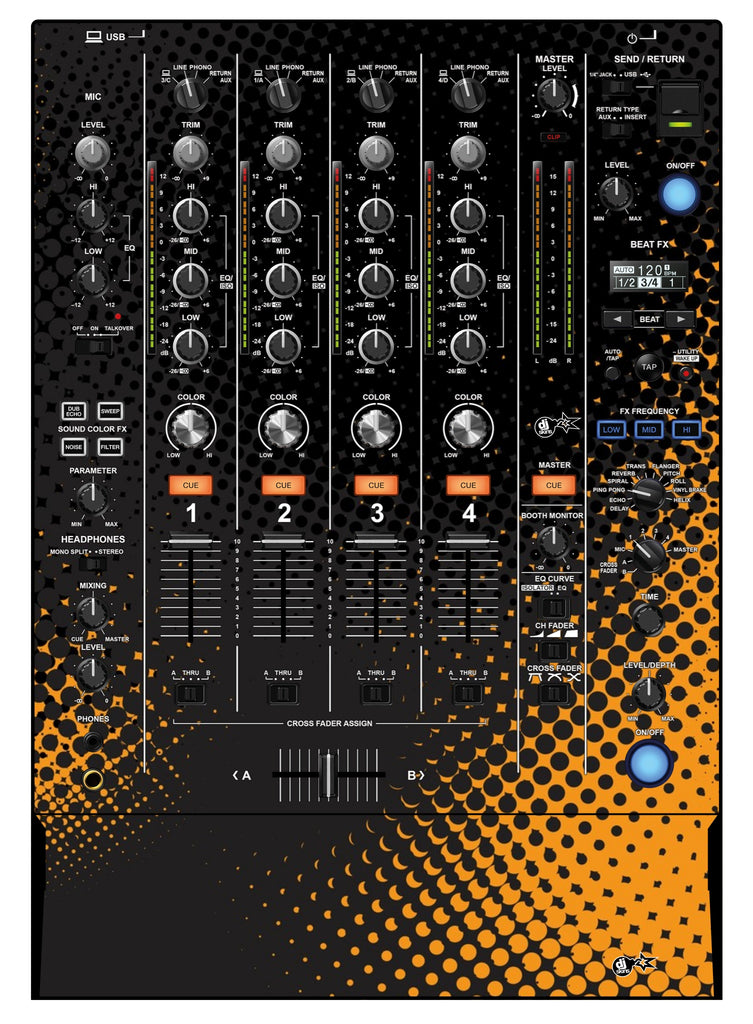 Pioneer DJ DJM 750 MK2 Skin Orange Dot