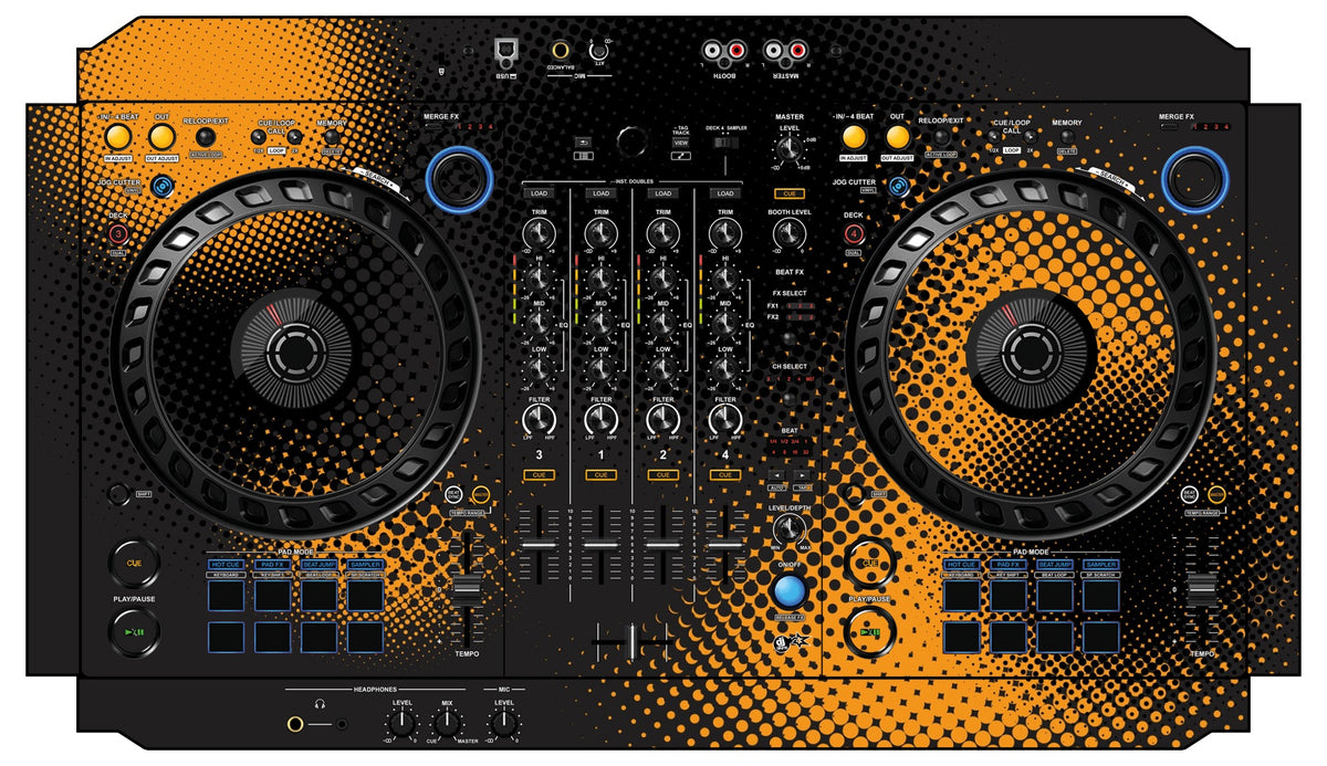 DJ Skins® Pioneer DJ DDJ FLX6 Skin Orange Dot