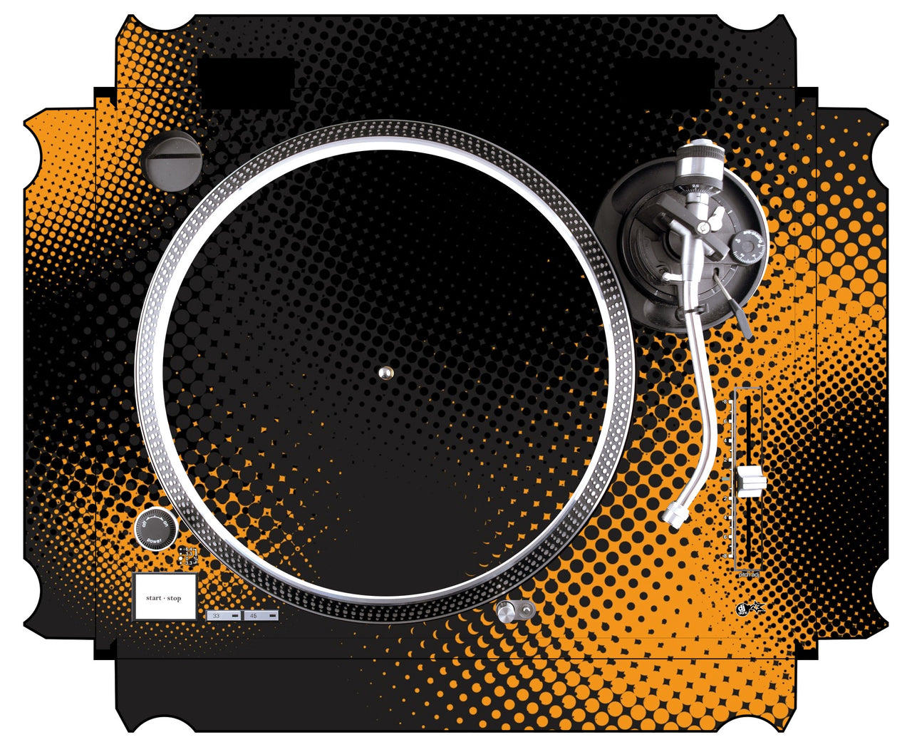 Technics 1200 / 1210 MK2 Skin Orange Dot
