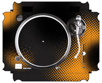 Technics 1200 / 1210 MK2 Skin Orange Dot