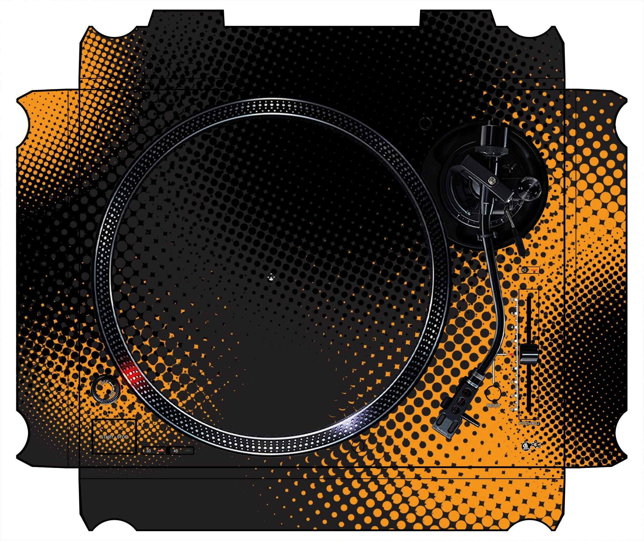 Technics 1200 / 1210 MK7 Skin Orange Dot