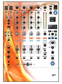 Pioneer DJ DJM 900 NEXUS 2 Skin Orange Swirl