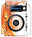 Pioneer DJ XDJ 1000 MK2 Skin Orange Swirl