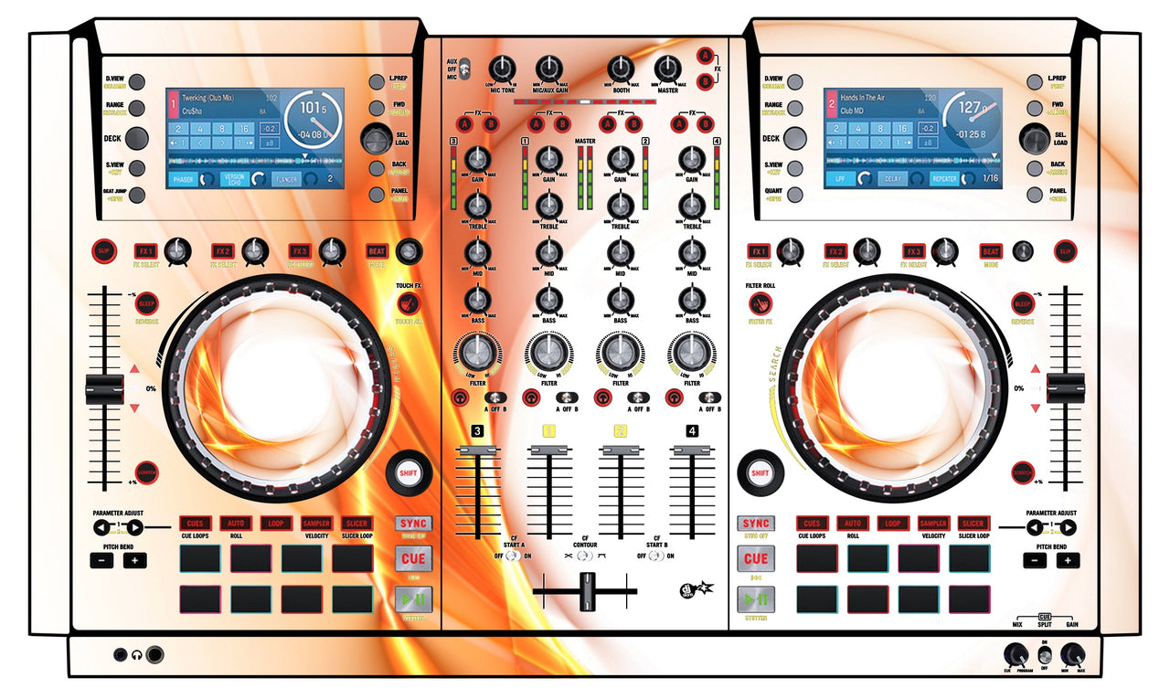 Numark NV 2 Skin Orange Swirl