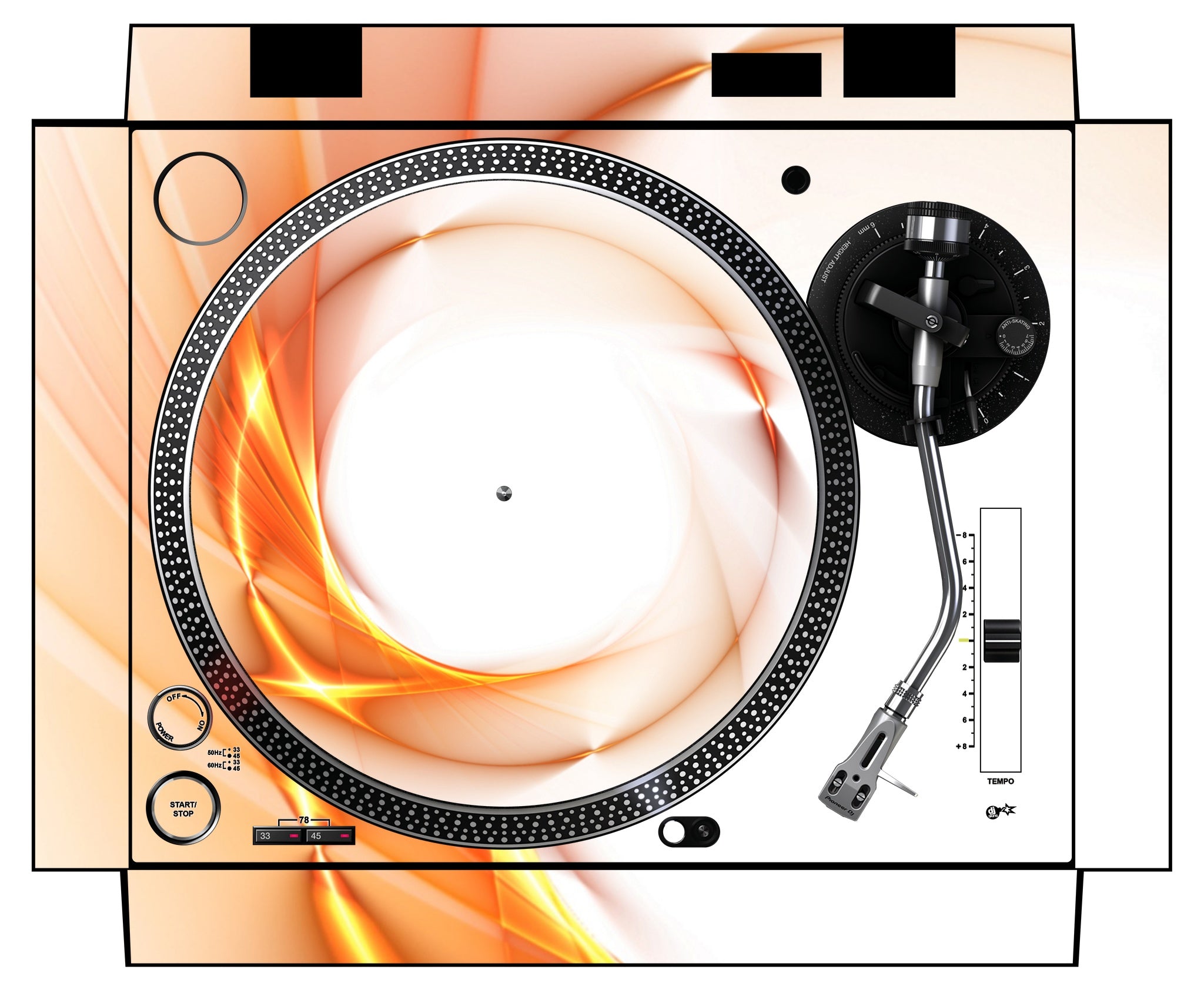 Pioneer DJ PLX 500 Skin Orange Swirl
