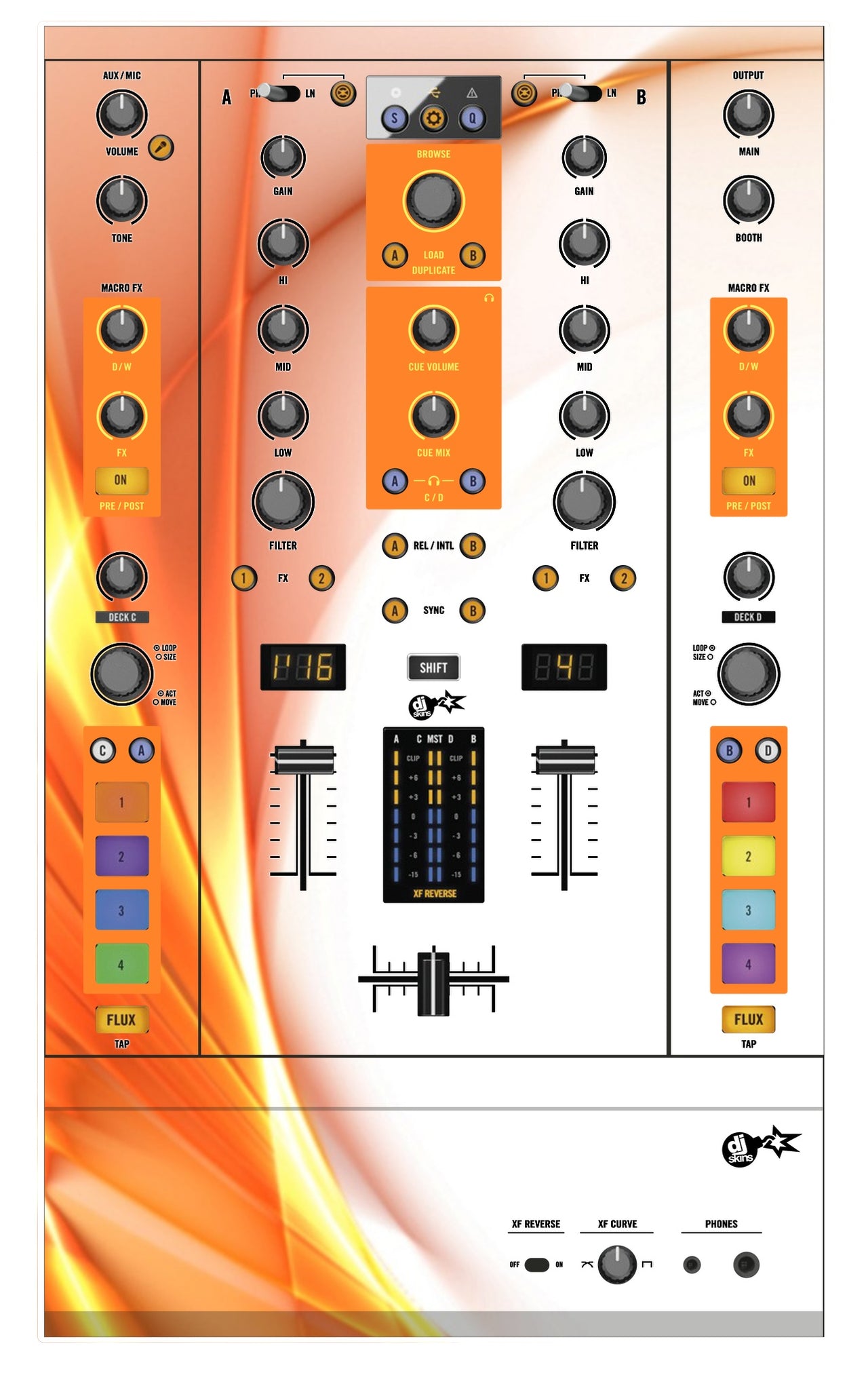 Native Instruments Z2 Skin Orange Swirl