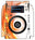 Pioneer DJ XDJ 1000 Skin Orange Swirl
