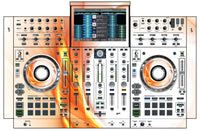 Denon DJ PRIME 4 Skin Orange Swirl