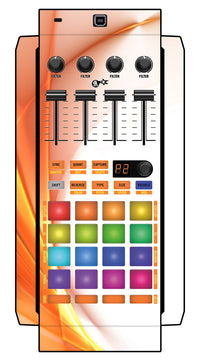 Native Instruments F1 Skin Orange Swirl