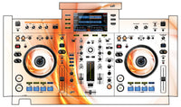 Pioneer DJ XDJ RX Skin Orange Swirl