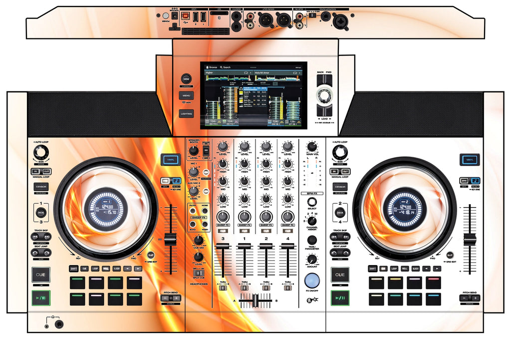 Denon DJ SC Live 4 Skin Orange Swirl