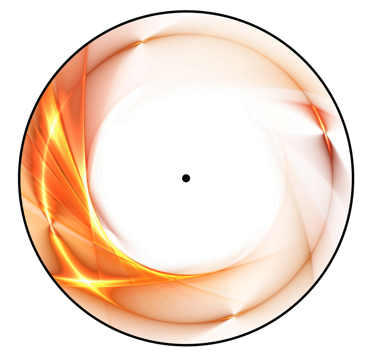 Universal Slipmat 12 Inch Skin Orange Swirl