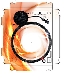 Technics 1200 / 1210 MK7 VERTICAL Skin Orange Swirl