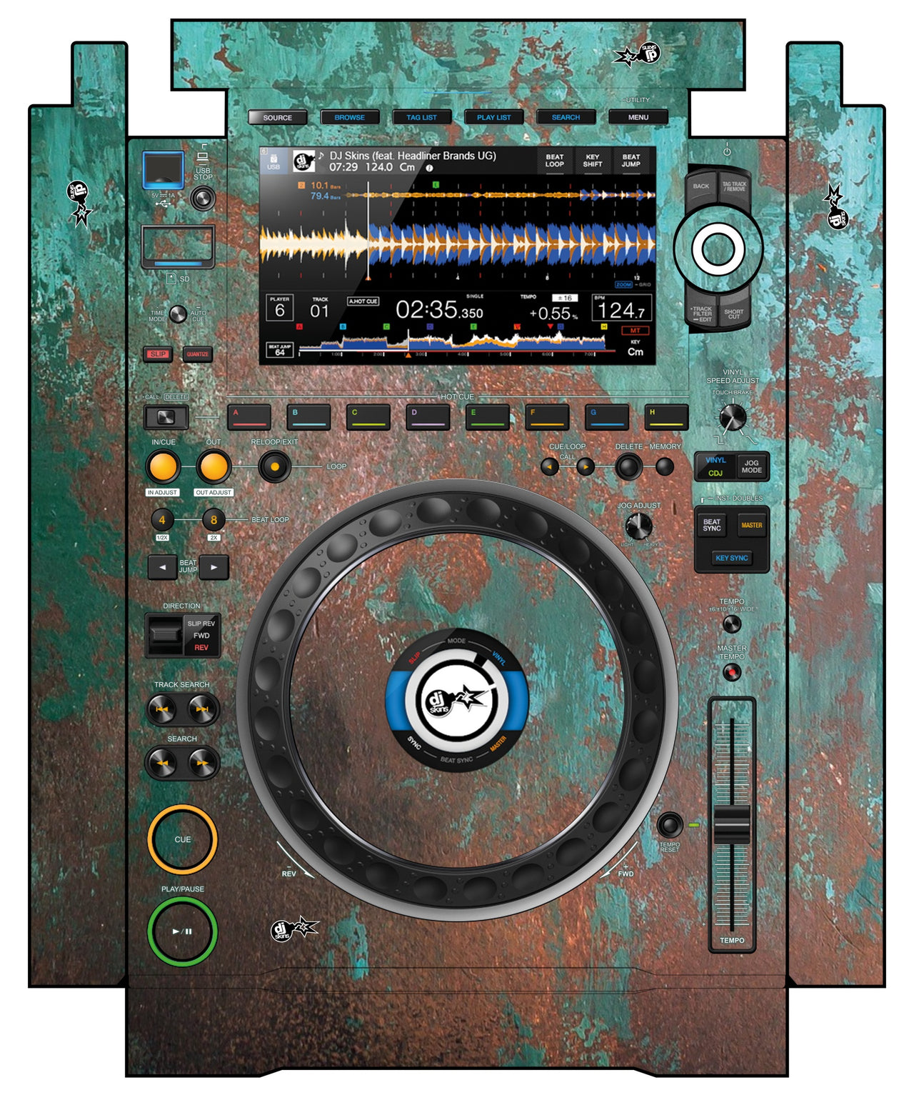Pioneer DJ CDJ 3000 incl. SIDES Skin Oriental Industry
