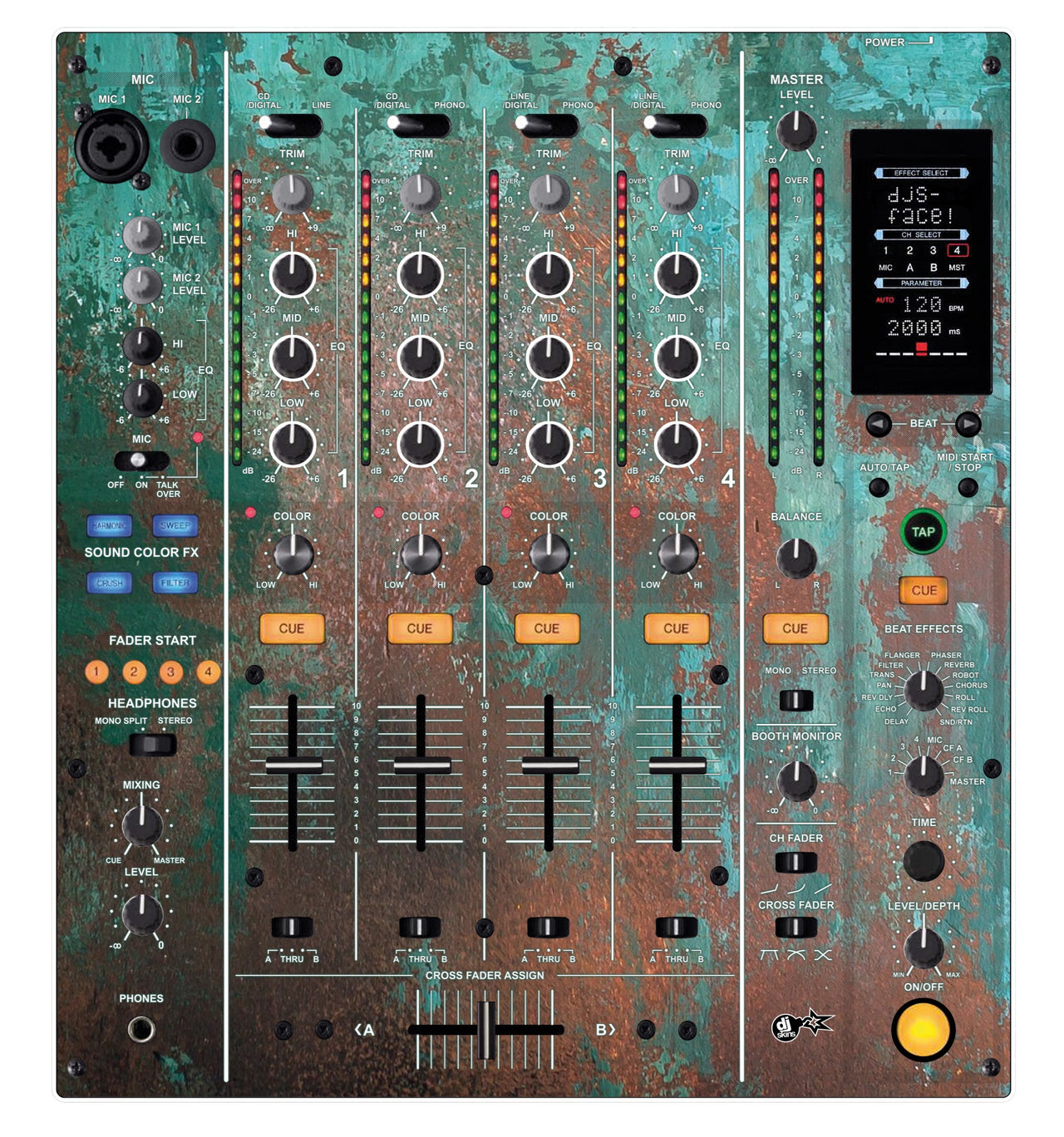 Pioneer DJ DJM 800 Skin Oriental Industry