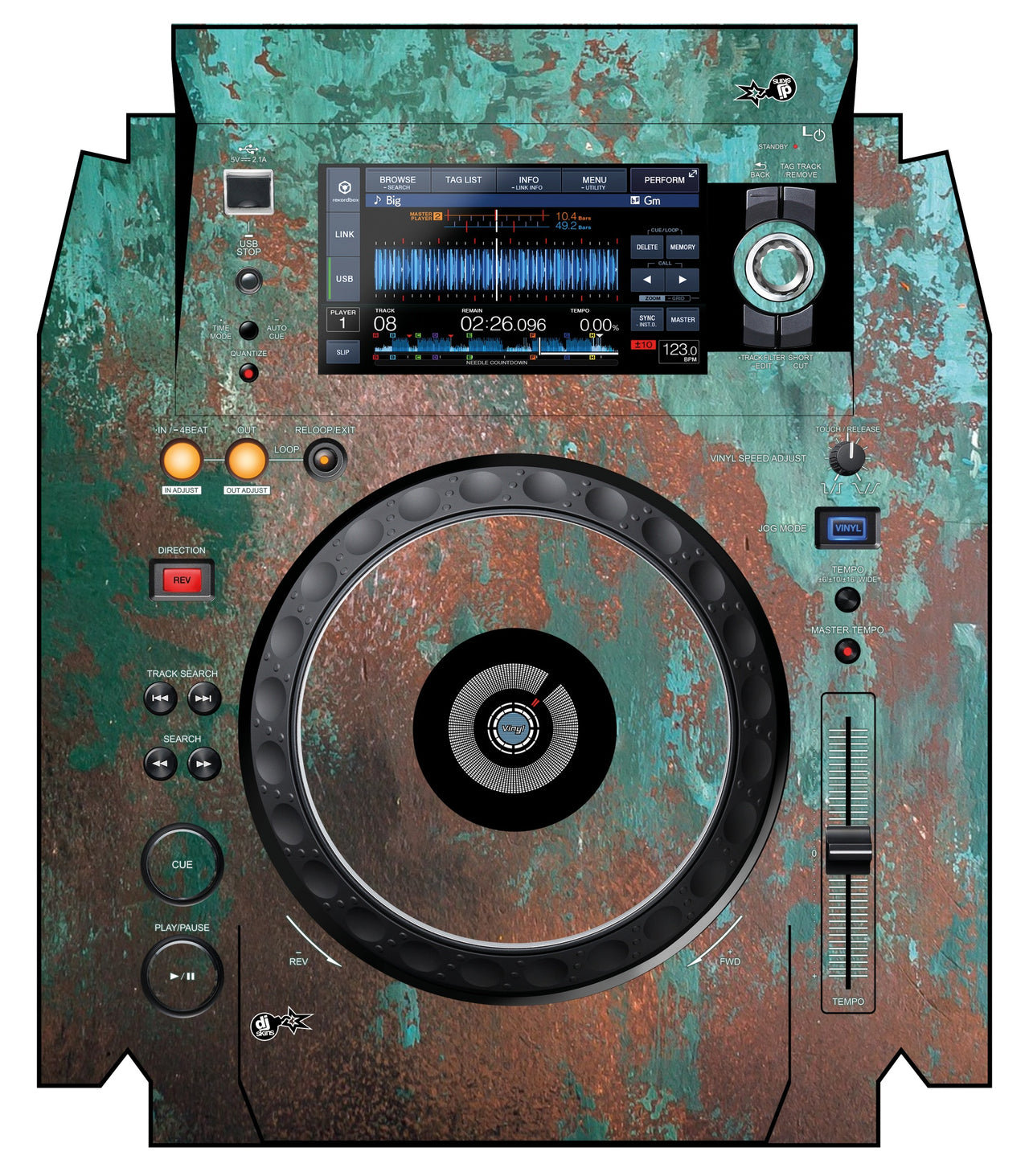 Pioneer DJ XDJ 1000 MK2 Skin Oriental Industry