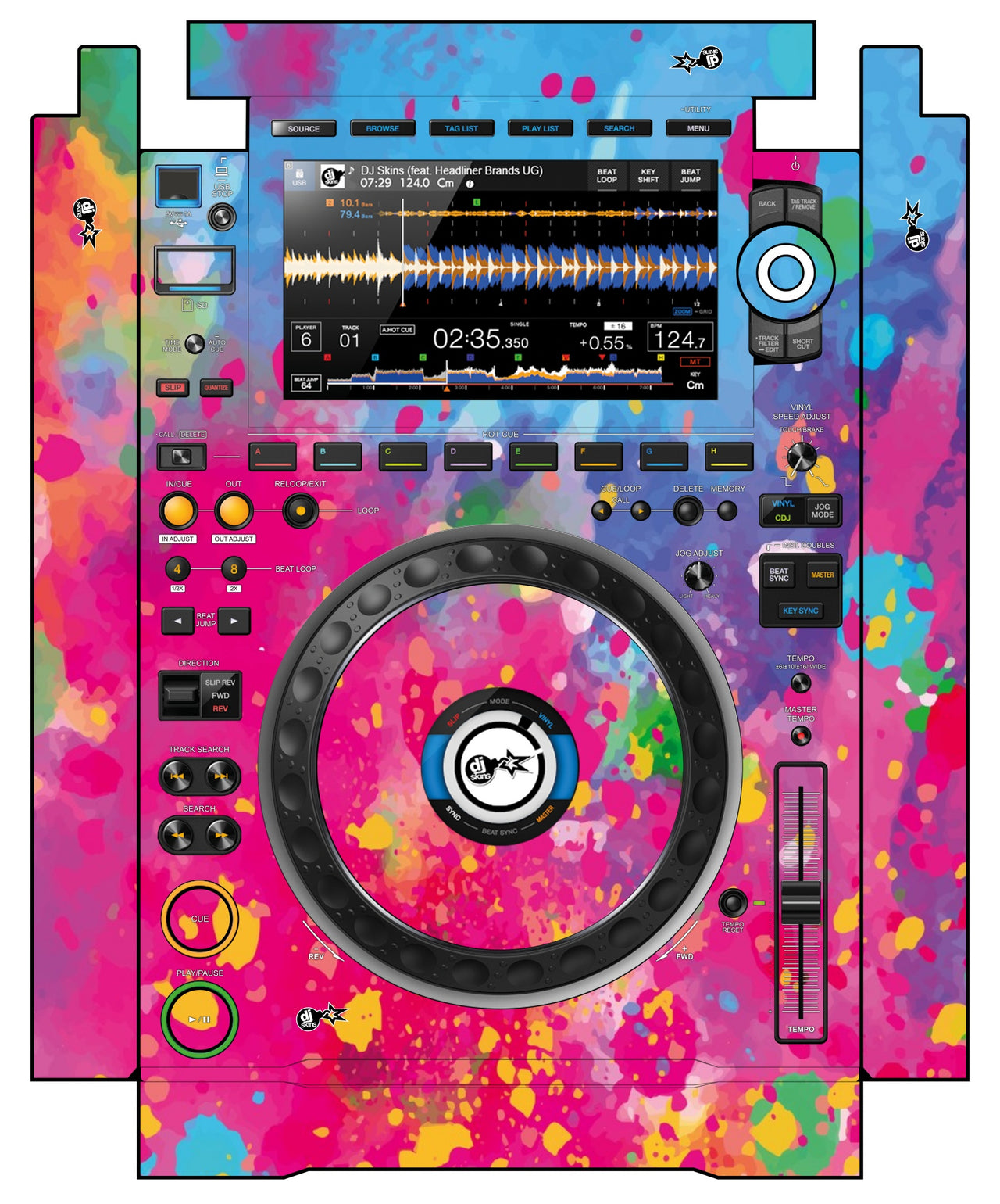 Pioneer DJ CDJ 3000 incl. SIDES Skin Paint