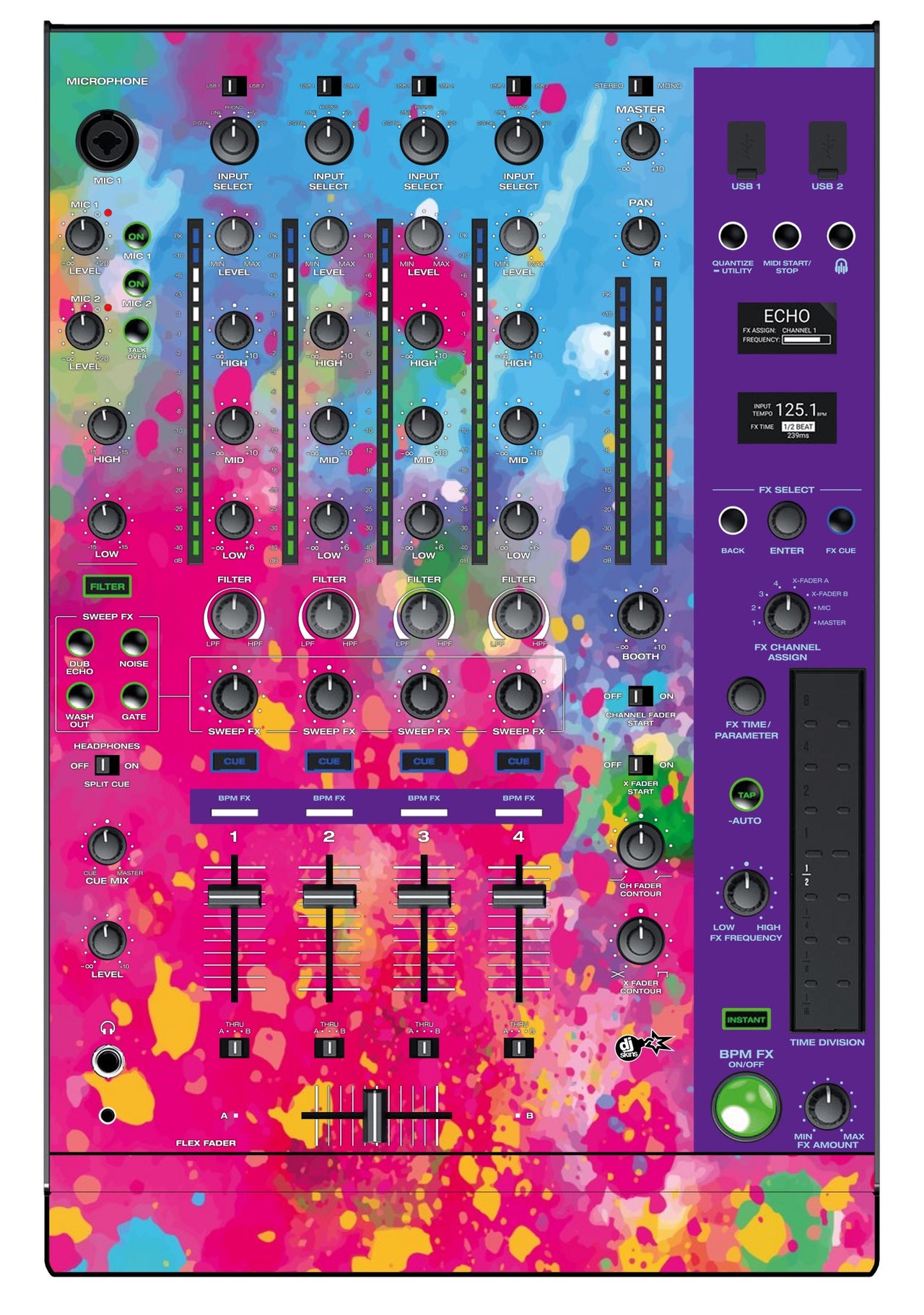 Denon DJ X 1850 Skin Paint
