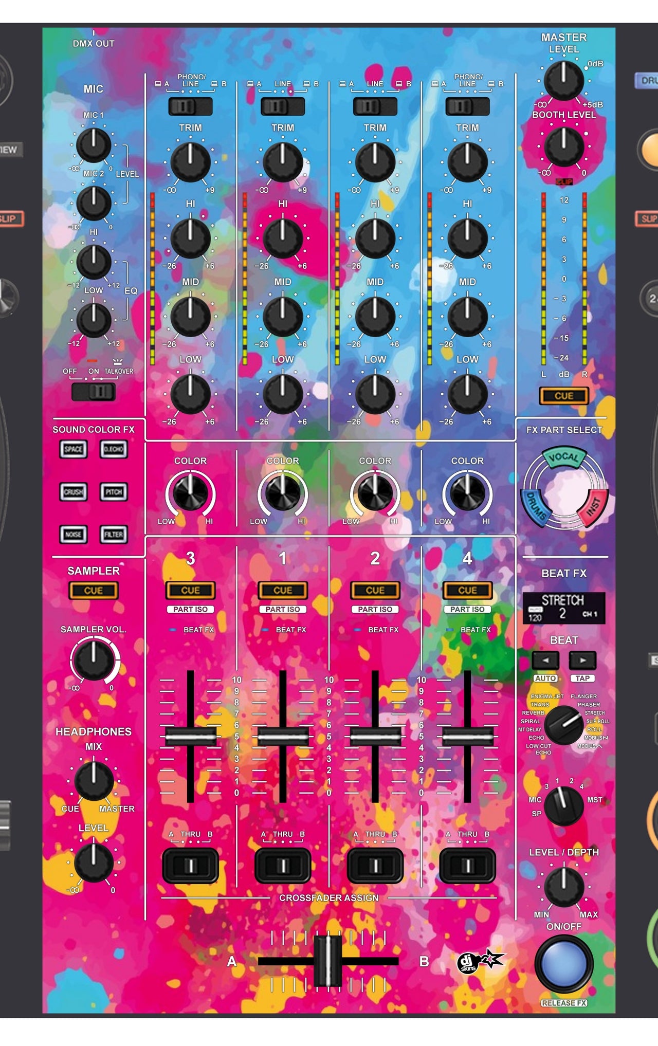 Pioneer DJ DDJ FLX10 MIXER Skin Paint