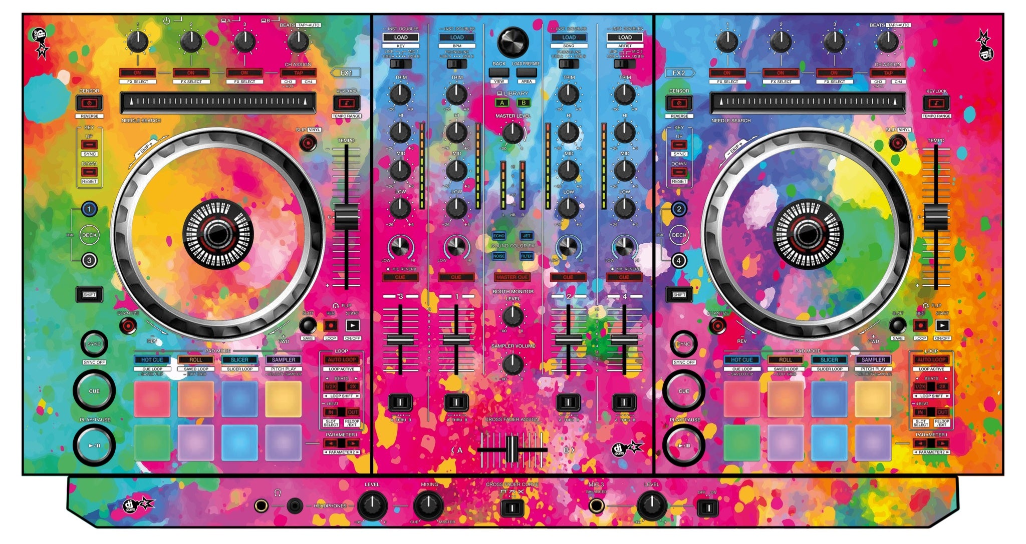 Pioneer DJ DDJ SX 3 Skin Paint