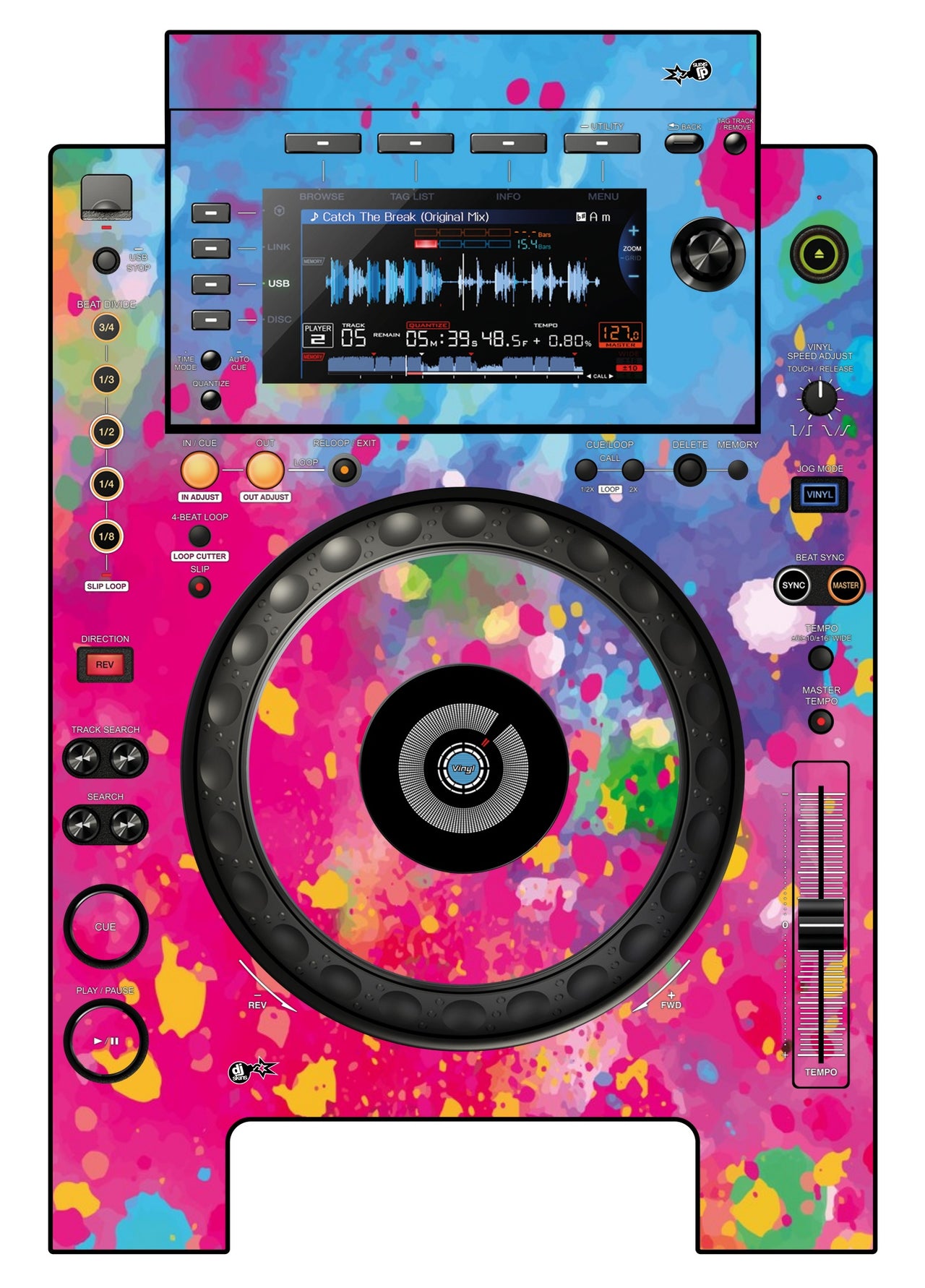 Pioneer DJ CDJ 900 NEXUS Skin Paint