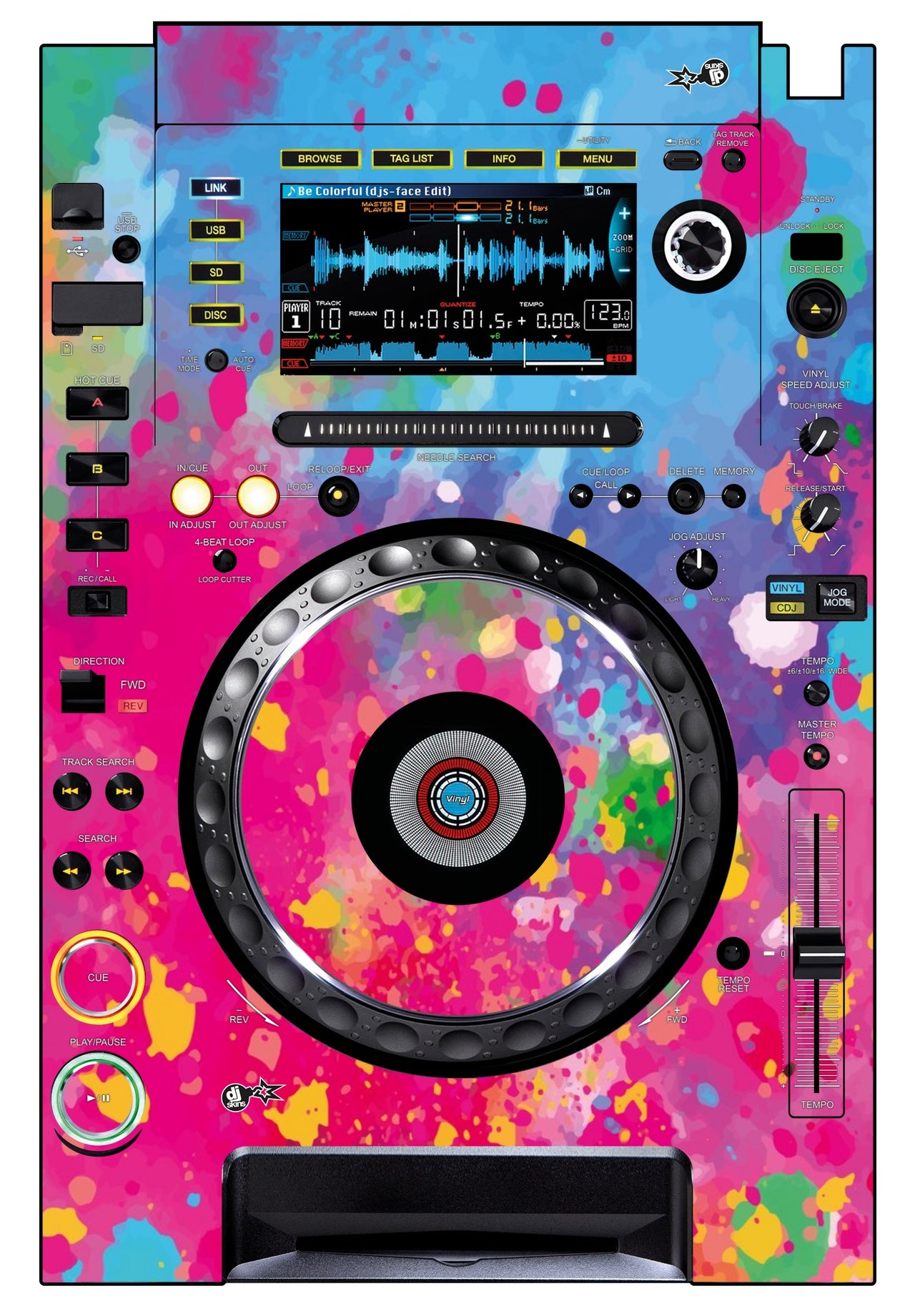 Pioneer DJ CDJ 2000 Skin Paint