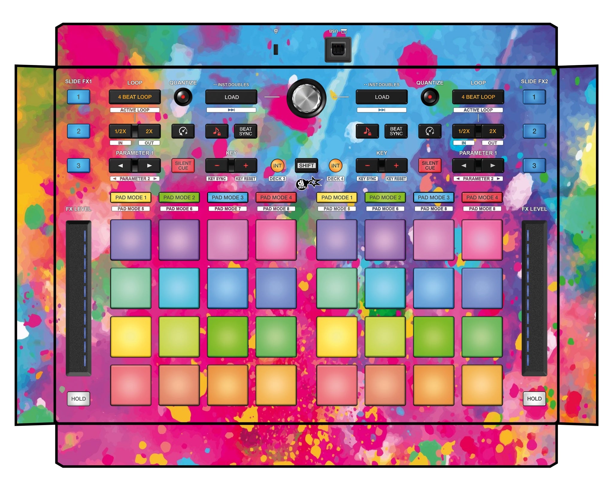 Pioneer DJ DDJ XP 2 Skin Paint