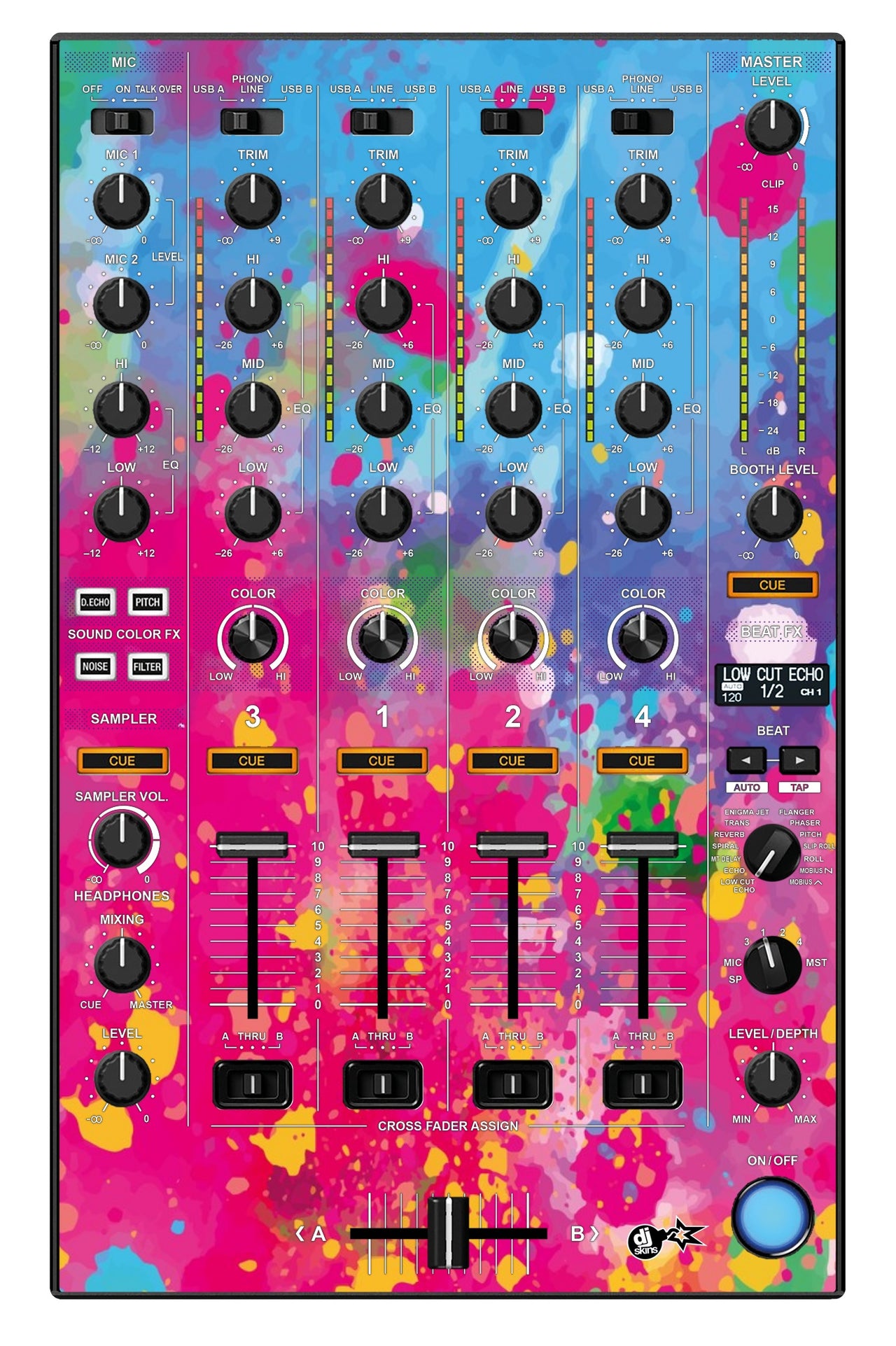 Pioneer DJ DDJ 1000 SRT MIXER Skin Paint