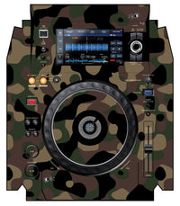 Pioneer DJ XDJ 1000 MK2 Skin Camo Woodland
