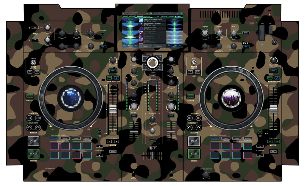 Denon DJ PRIME 2 Skin Camo Woodland