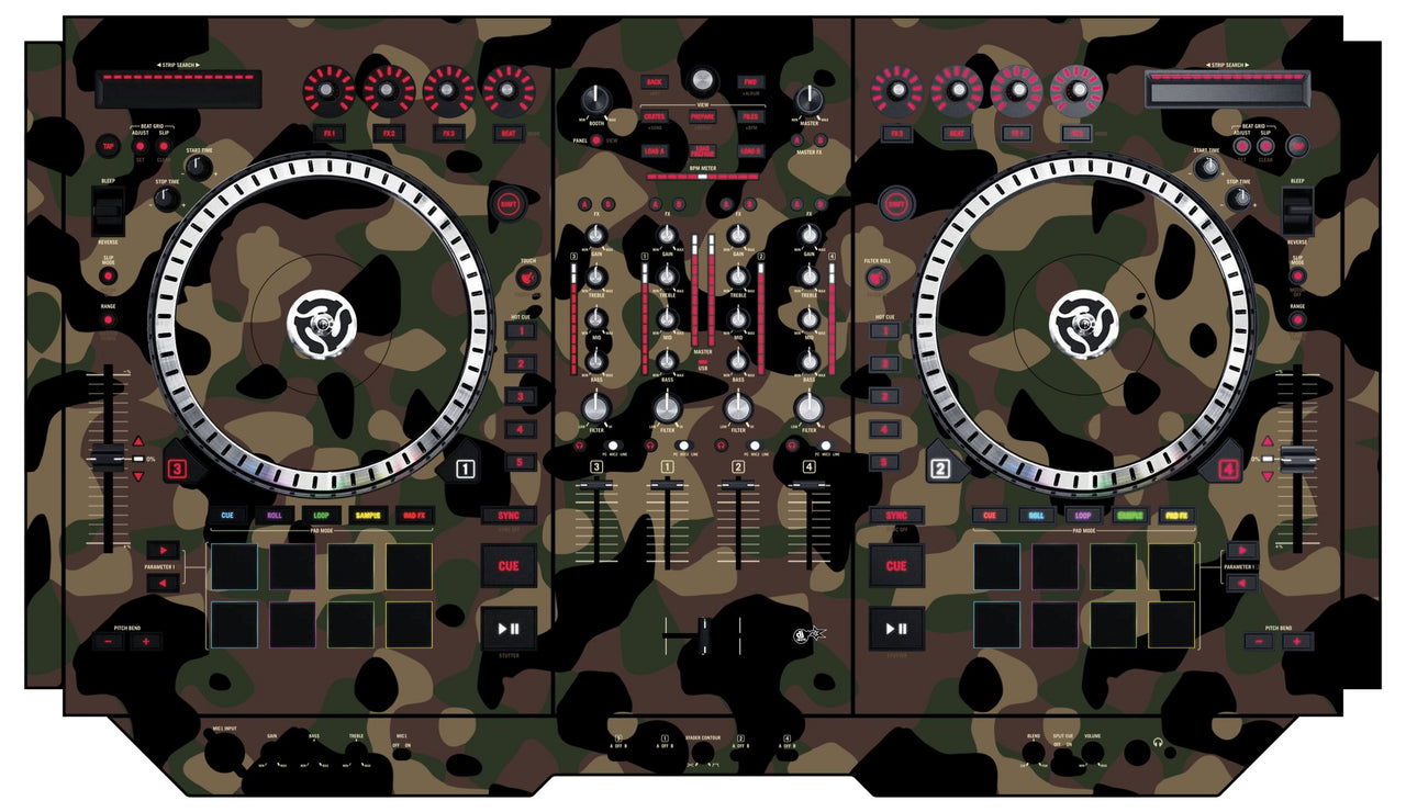 Numark NS 7 II Skin Camo Woodland