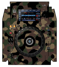 Pioneer DJ XDJ 1000 Skin Camo Woodland
