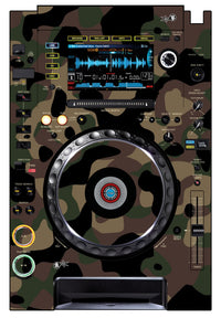 Pioneer DJ CDJ 2000 Skin Camo Woodland